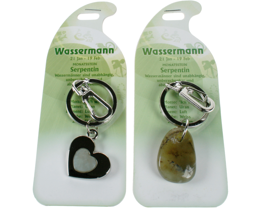 ROOST Schlüsselanhänger Wassermann G271 Serpentin 2 Motive ass.