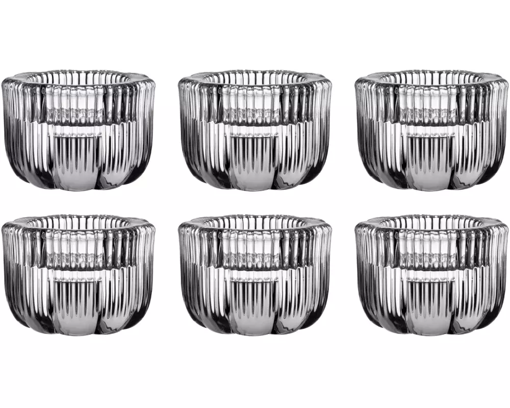 Villeroy & Boch Kerzenständer Fleur 6 Stück, Transparent