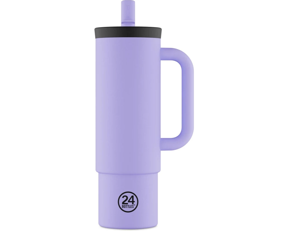 24Bottles Thermobecher Straw Cup 800 ml, Lila