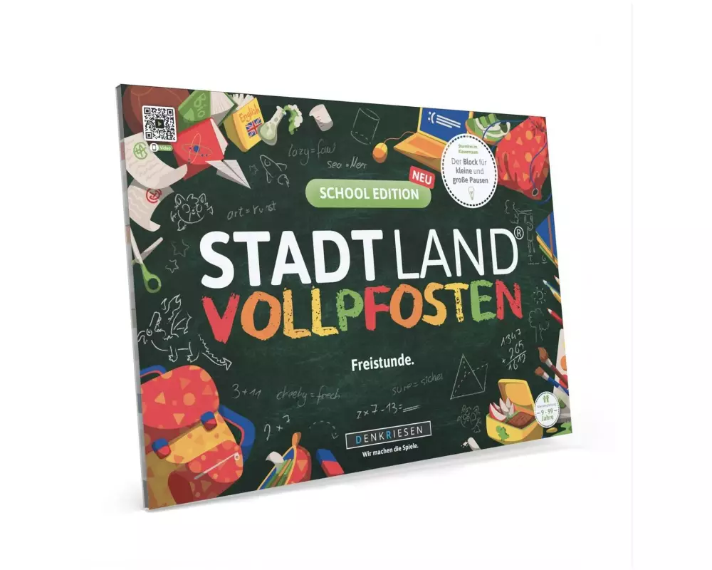 Denkriesen Stadt Land Vollpfosten A4 Block School Edition -DE-