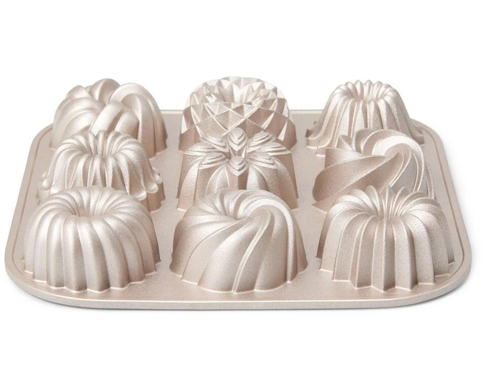 Patisse Gugelhupf-Backform Mini, Aluguss, 9er