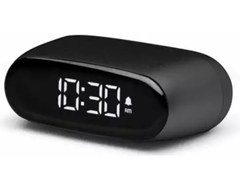 Lexon Digitalwecker Minut Schwarz matt