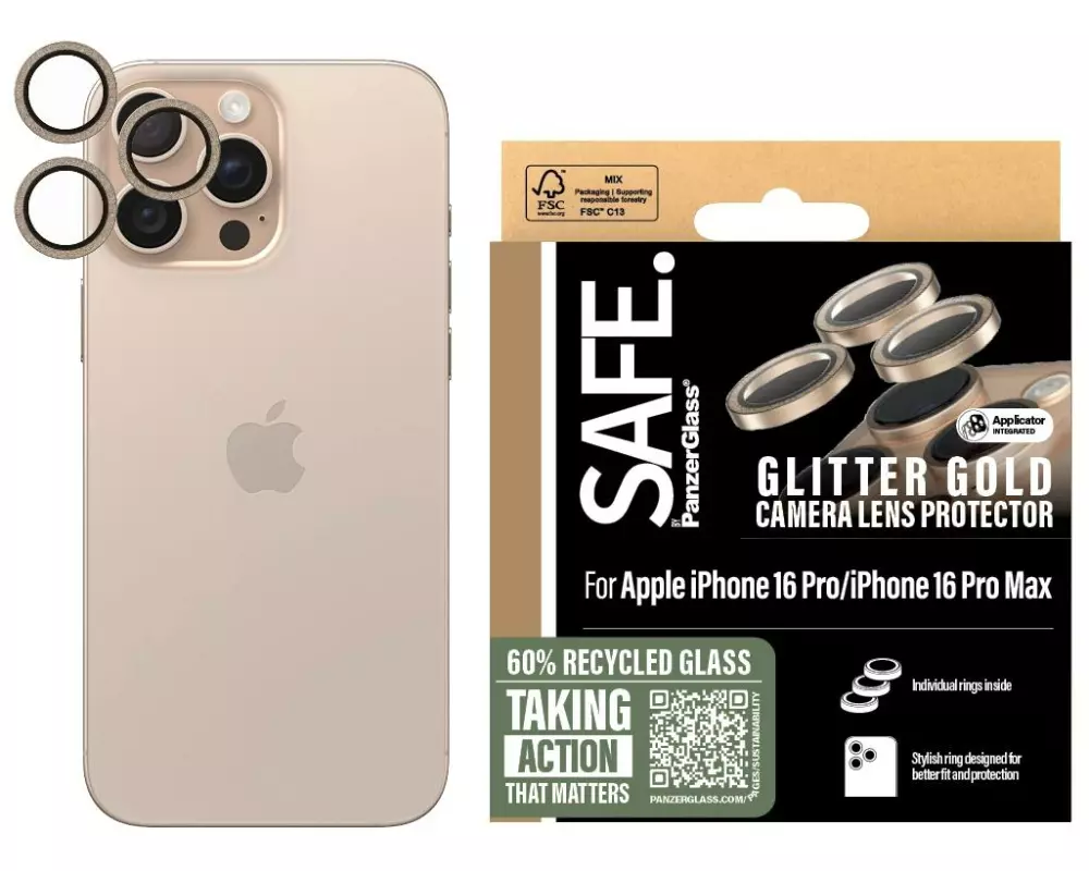 SAFE. Lens Protector iPhone 16 Pro / 16 Pro Max Gold