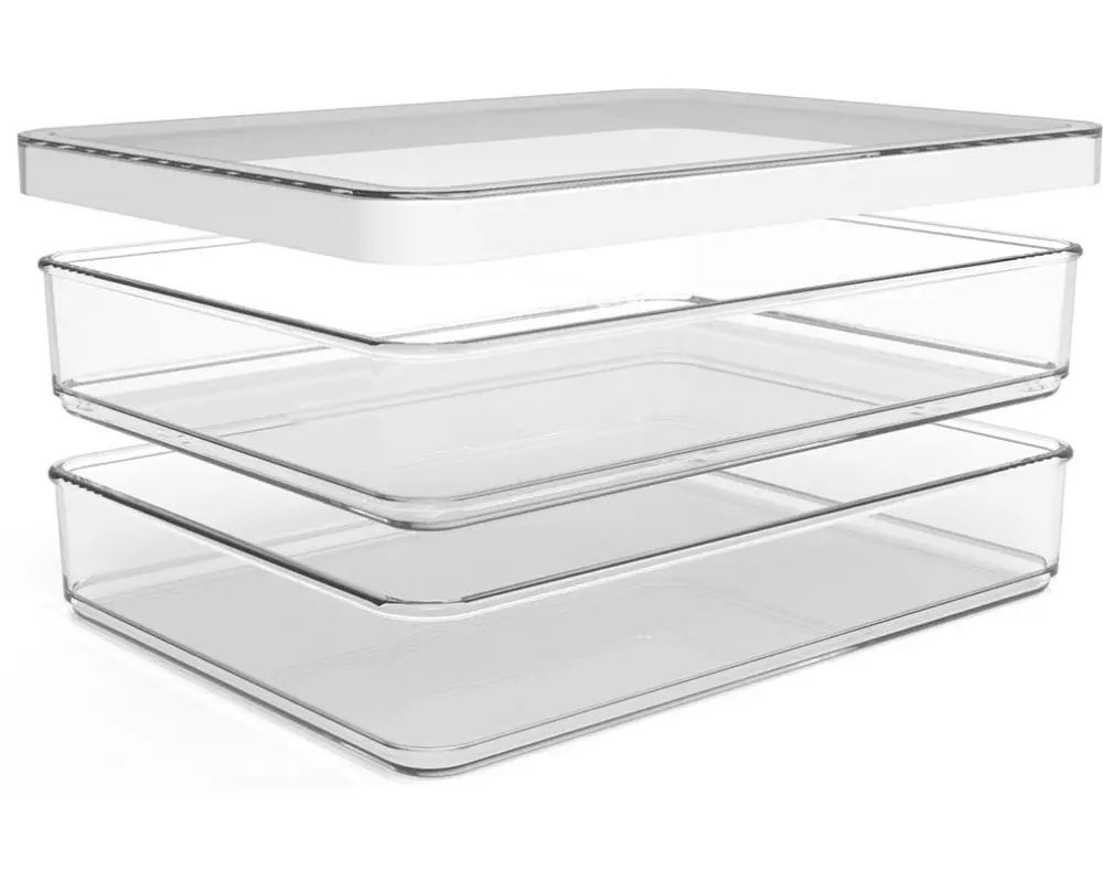 Rotho Kühlschrankorganizer Loft , Transparent/Weiss