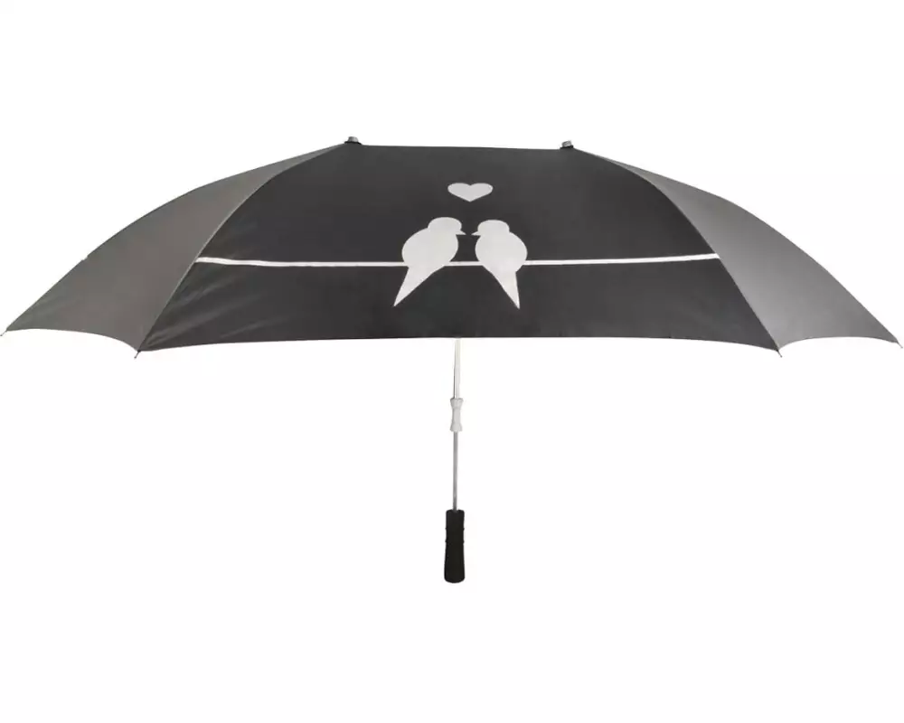 Esschert Design Partner-Regenschirm XL Grau/Schwarz