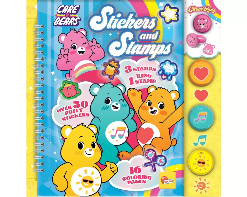 Lisciani Malbuch Sticker und Stempel 16 Seiten