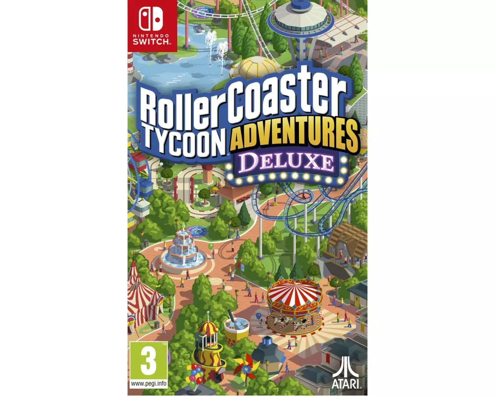 Atari Games RollerCoaster Tycoon Adventures Deluxe [NSW] (D) (Box)