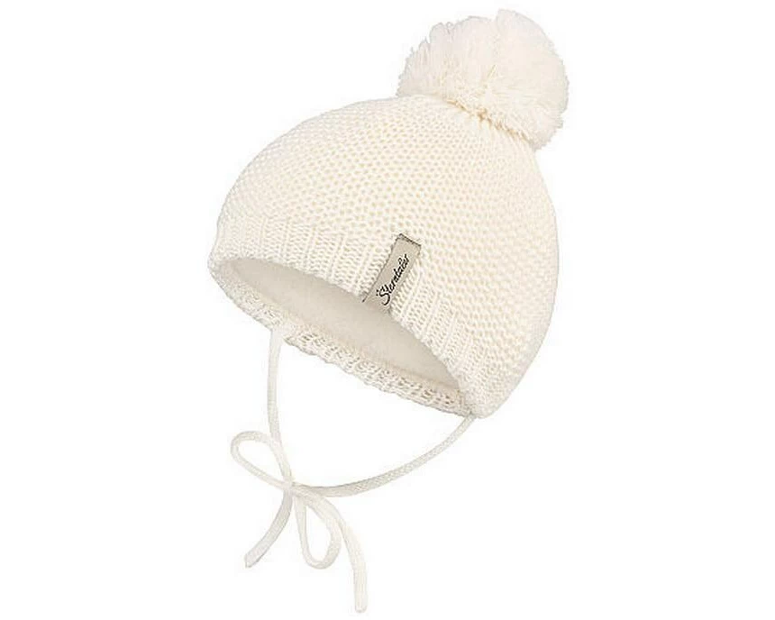 Sterntaler Bommelmütze klassisch Ecru Gr. 47