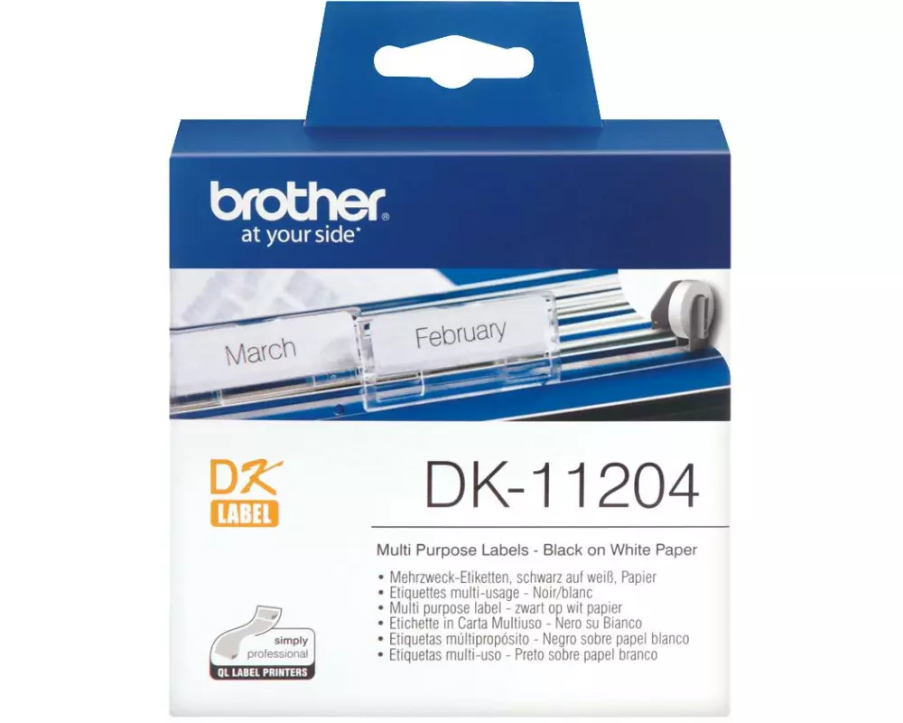 Brother Etikettenrolle DK-11204 Thermo Direct 17 x 54 mm