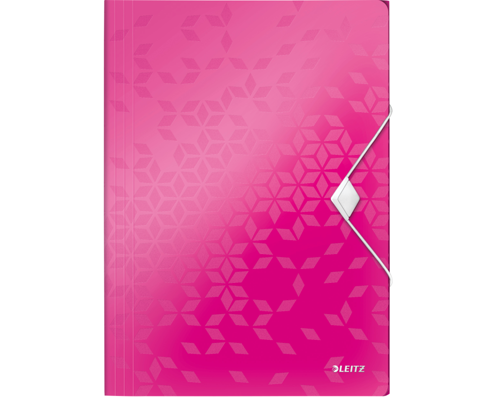 LEITZ Gummibandmappe WOW A4 45990023 pink für 150 Blatt