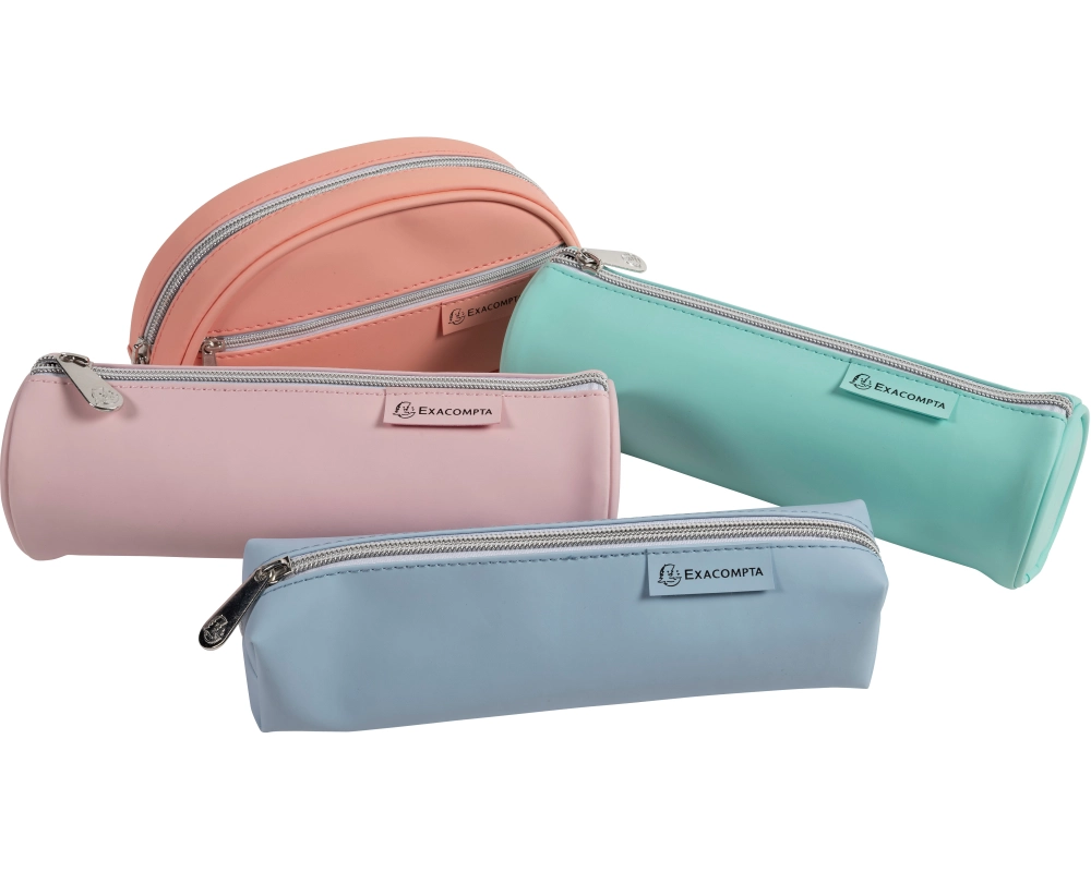 EXACOMPTA Schlamperetui Aquarel ass. 52560E Polyurethane (PU) 22x8x8cm