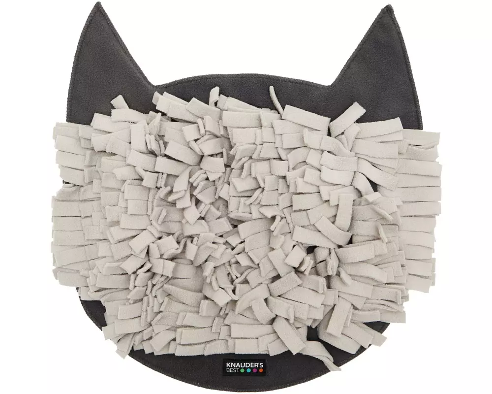 KNAUDER'S BEST Katzen-Spielzeug Schnüffelrasen, Braun