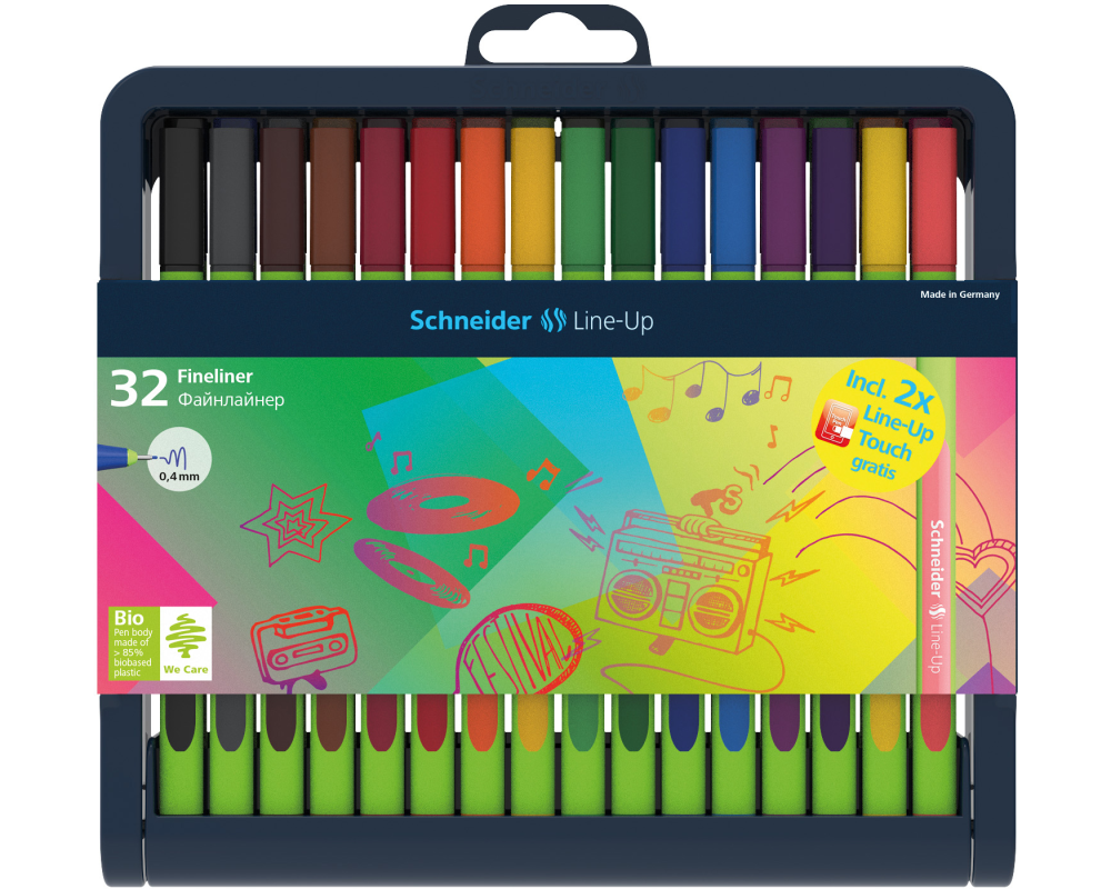 SCHNEIDER Fineliner Line-Up 0.4mm 191091 Etui à 32 Stk.