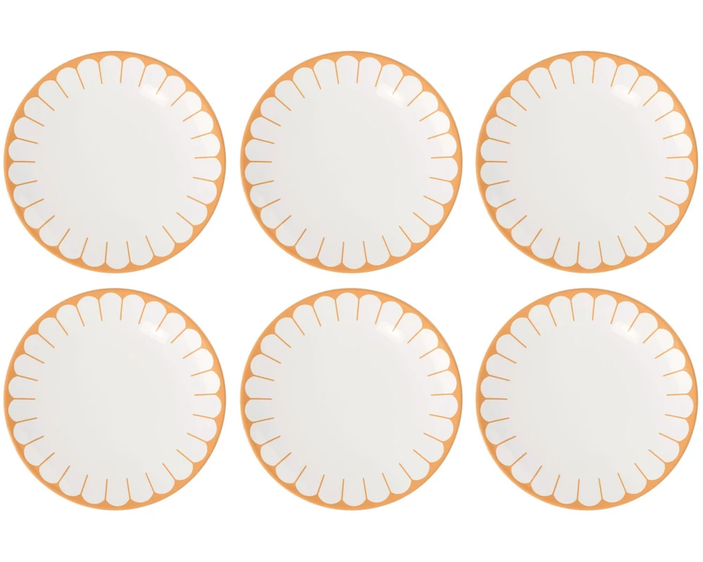 Villeroy & Boch Speiseteller Fleur 6 Stück, Gelb