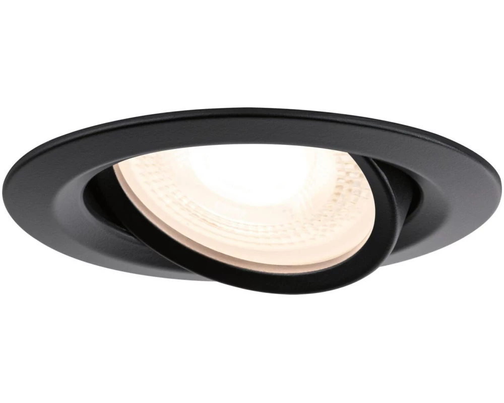 Paulmann Einbauleuchte Nova Plus schwenkbar Schwarz