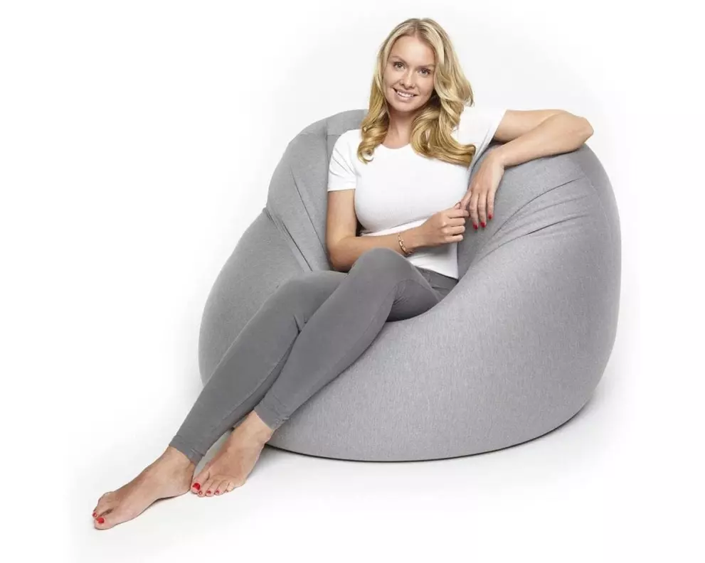 Lumaland Sitzsack Flexi Comfort 380 L, Hellgrau