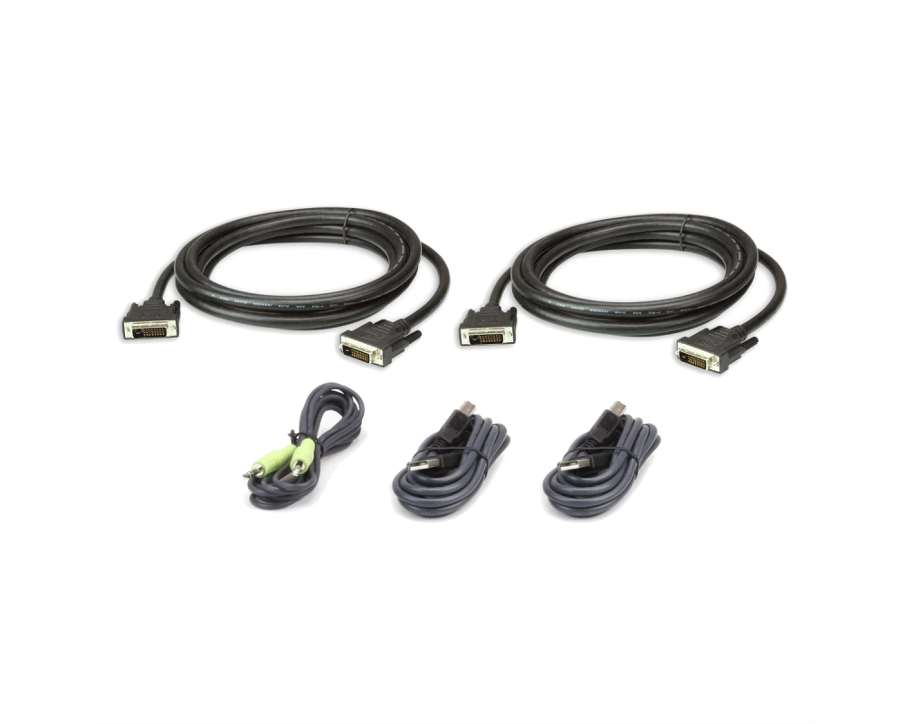 ATEN 2L-7D03UDX5 USB DVI-D Dual Link Secure KVM Kabel Set