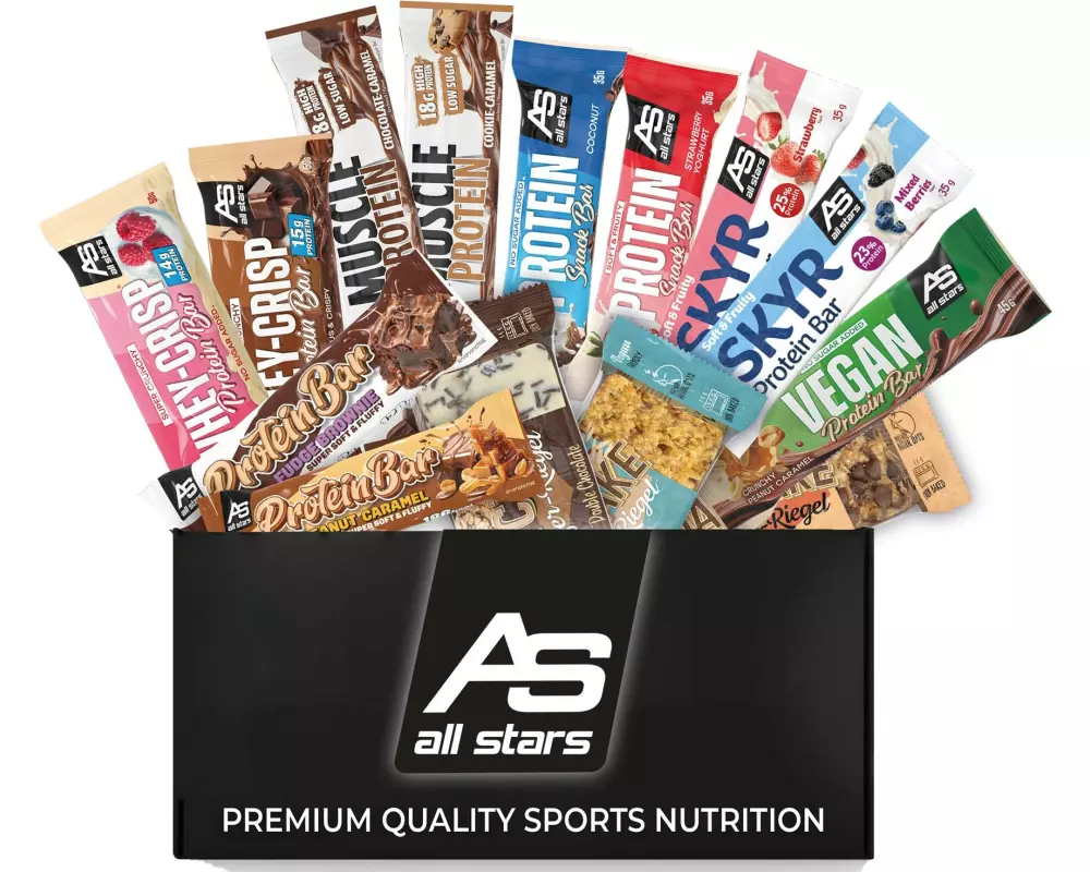 All Stars Riegel Mix Box Caramel/Schokolade/Beeren, 24