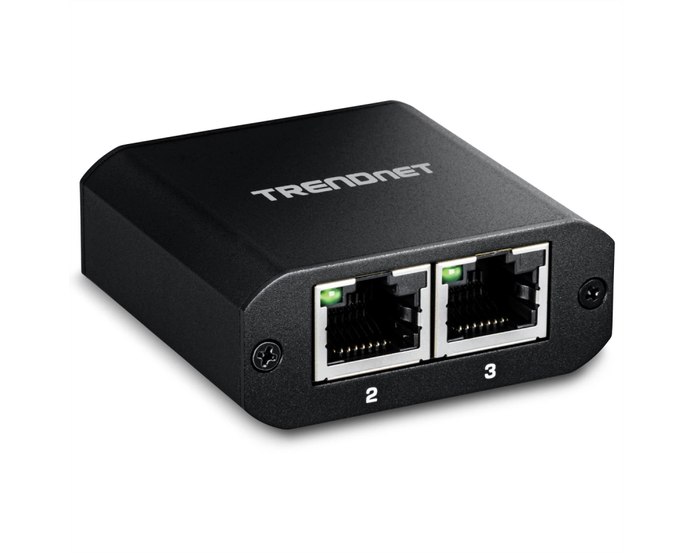 TRENDnet TEG-102S 2-Port-Gigabit-Splitter, mit USB-C-Stromversorgung