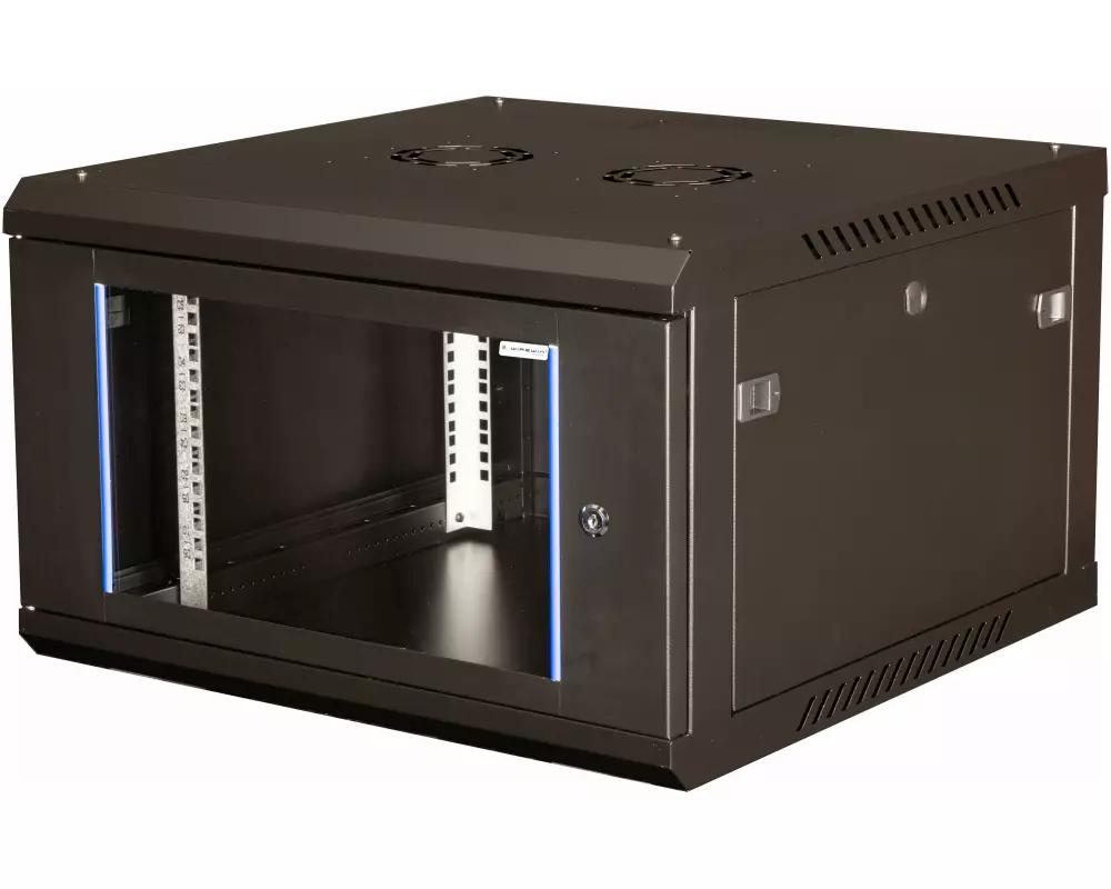 Wirewin Wandschrank 600X600X6U Pro 3rd Gen 19" / 6HE / Schwarz