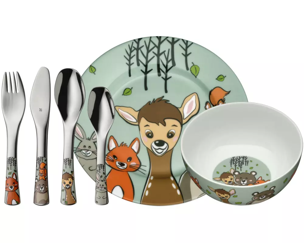 WMF Kindergeschirrset Forest Friends 6-teilig