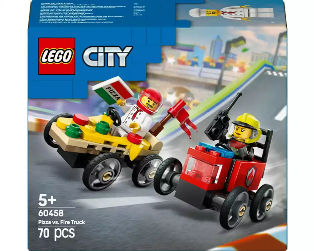 LEGO® City Pizzalieferwagen vs. Löschauto 60460