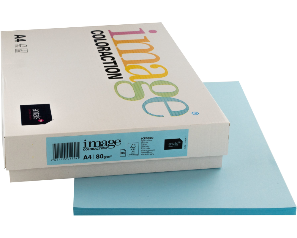 IMAGE COLORACTION Kopierpapier Iceberg A4 294347 80g eisblau 500 Blatt