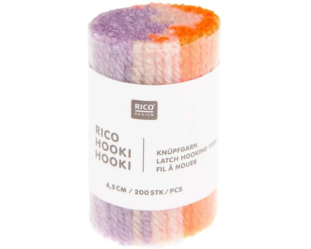 Rico Design Rico Hooki Hooki Knüpfgarn, marmoriert Flieder