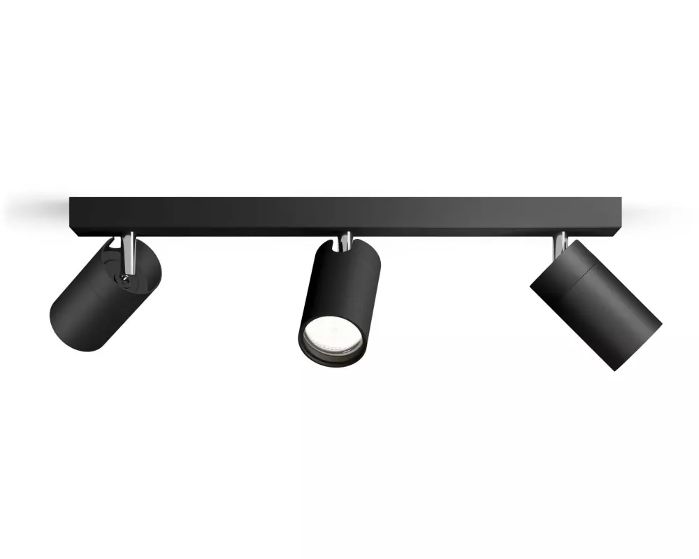 Philips Aufbauspot Idris GU10, IP44 Schwarz, ohne Leuchtmittel