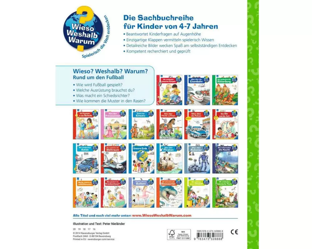 Ravensburger Kinder-Sachbuch Rund um den Fussball