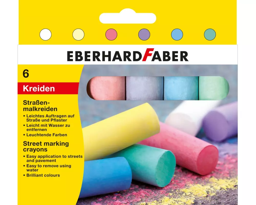 Eberhard Faber Strassenmalkreide 6 Stück