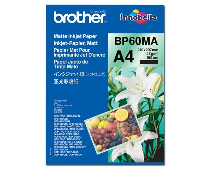 Brother BP60MA inkjet paper A4 matt package with 25 sheets 145 g/m²