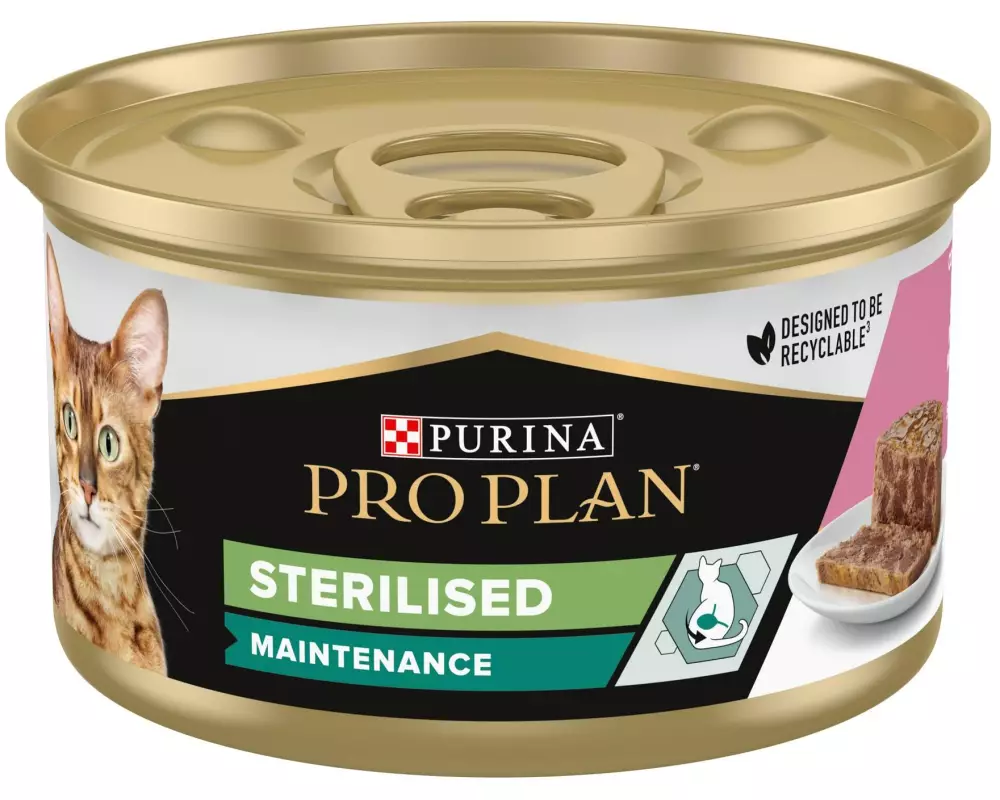 Purina Pro Plan Nassfutter Adult Sterilised Maintenance Thunfisch&Lachs, 85g