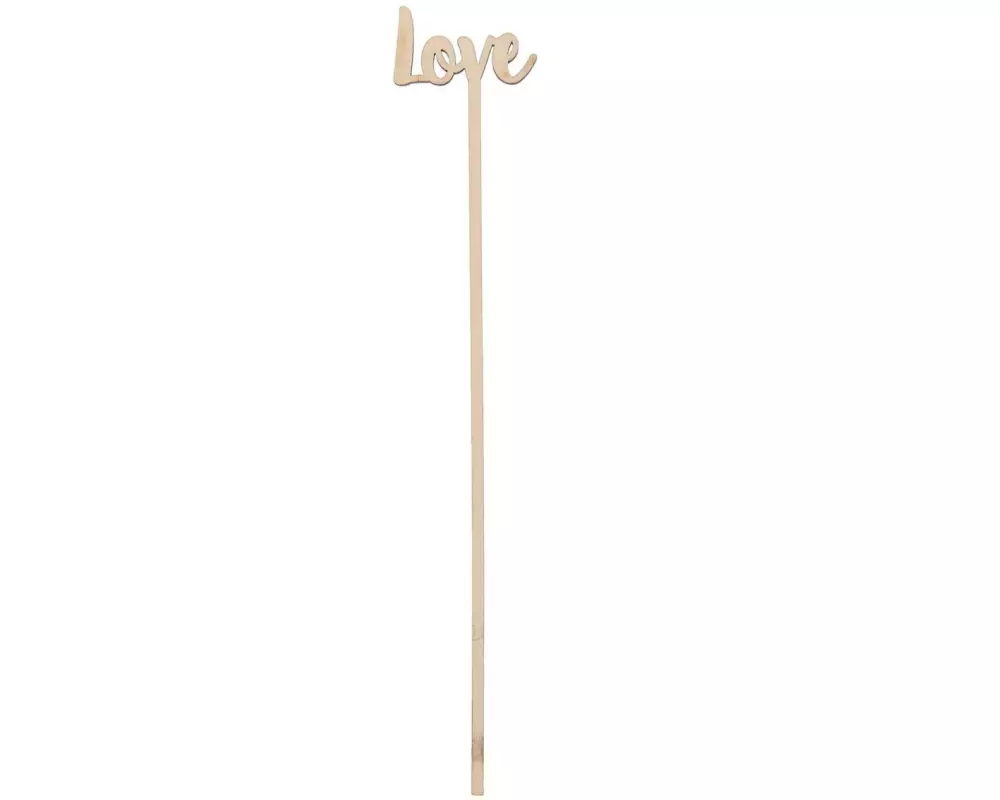 Rico Design Holzartikel Love 25.3 x 4.5 cm