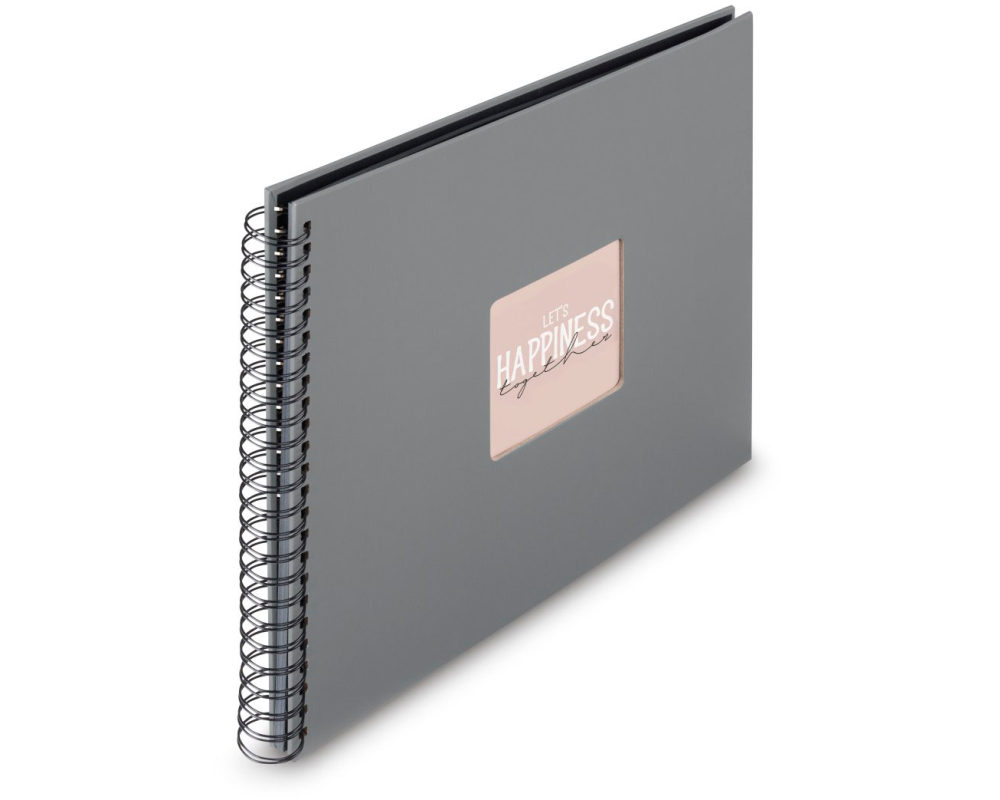 HAMA Spiralalbum Fine Art 36x32cm 9841 steingrau 25 Blatt