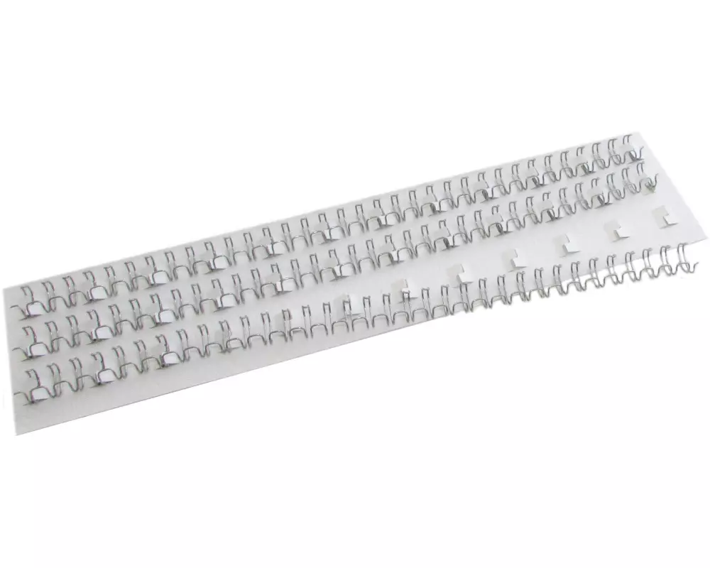 Peach Binderücken PW095-01 10 mm Draht Silber, 100 Stück