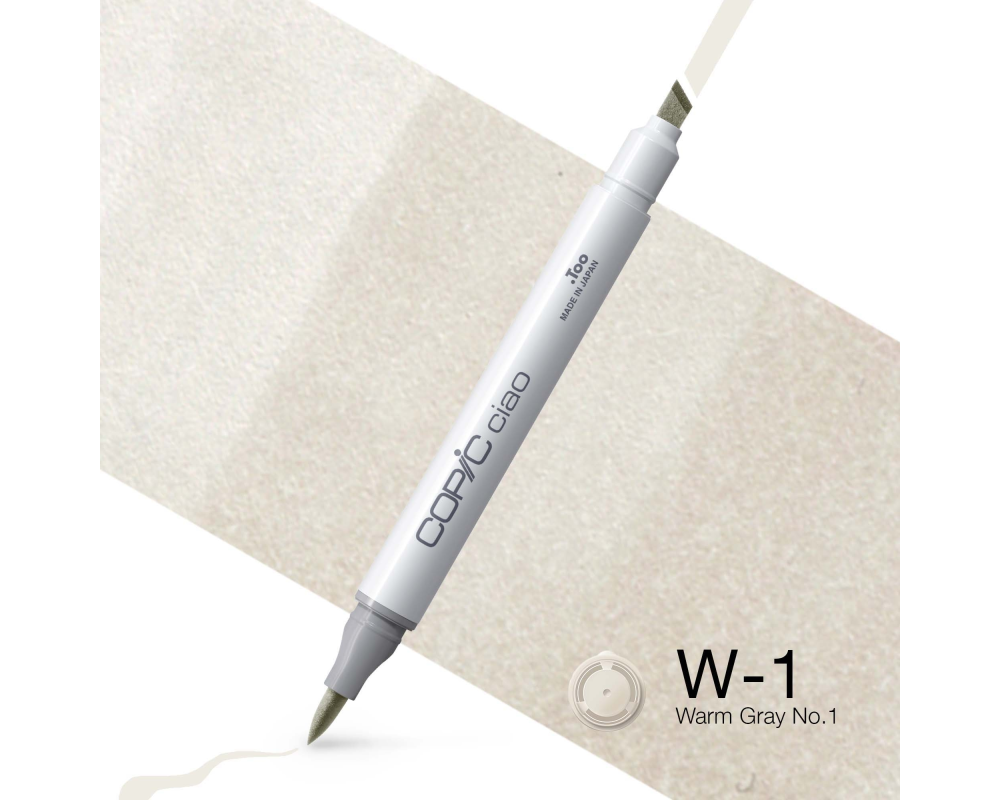 COPIC Marker Ciao 22075325 W-1 - Warm Grey No.1