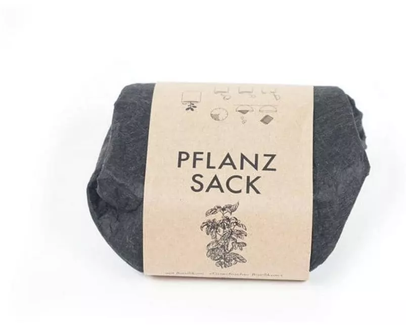 Gorilla Gardening Basilikum – Pflanzsack Grau