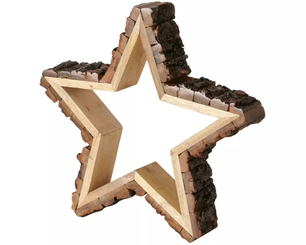 Boltze Aufsteller Stern Barka Mango, 31 x 30 cm