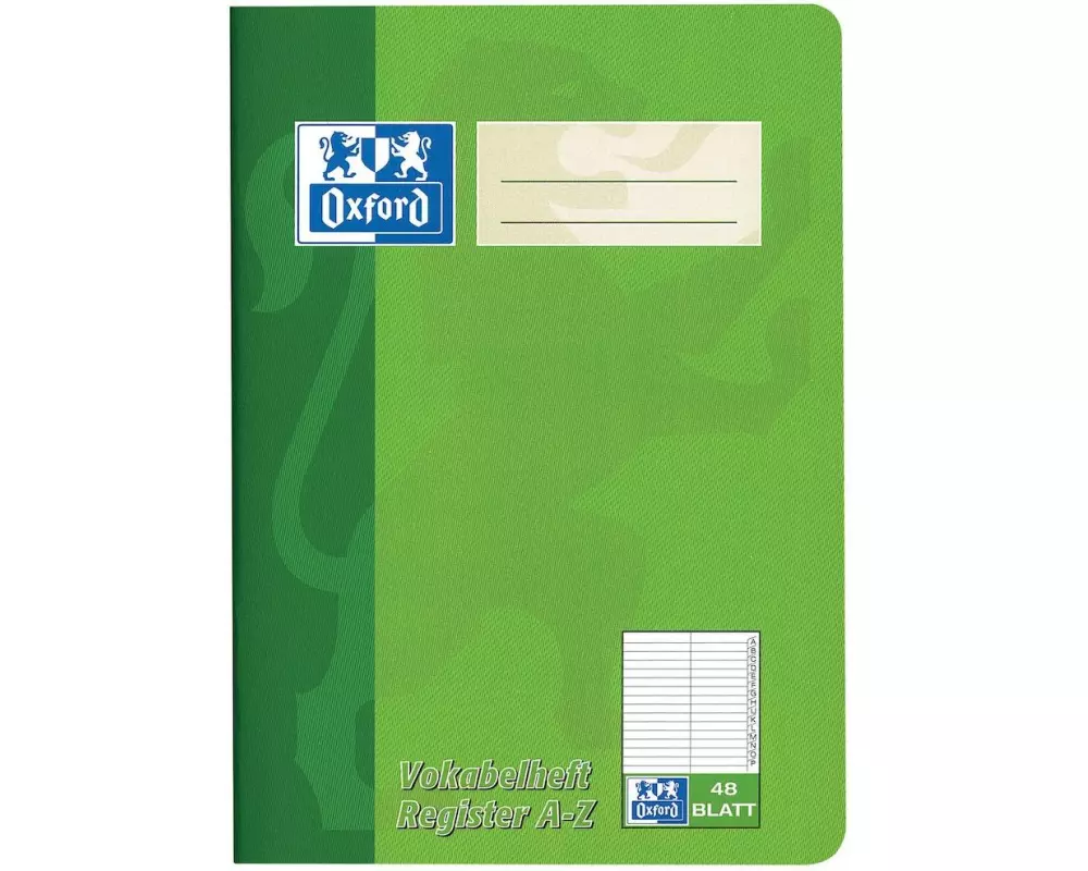 Oxford Schulheft A5, Grün