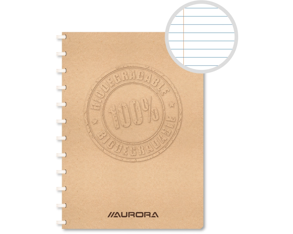 ADOC Spiralbuch BIO A4 6011.150 braun, liniert 72 Blatt