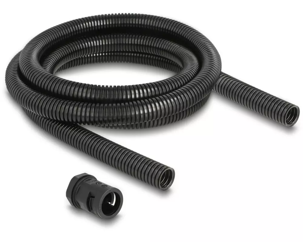 Delock Kabelschlauch 2 m x 18.5 mm Schwarz