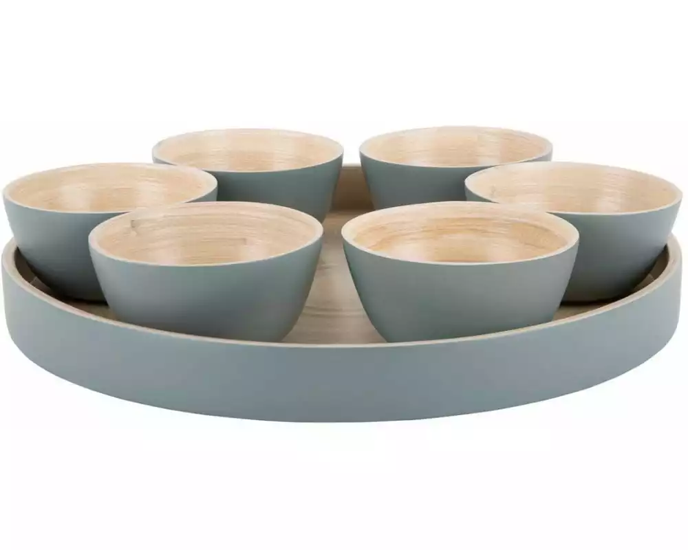 present time Snackschale Puro 32 cm, 7-teilig, Grün