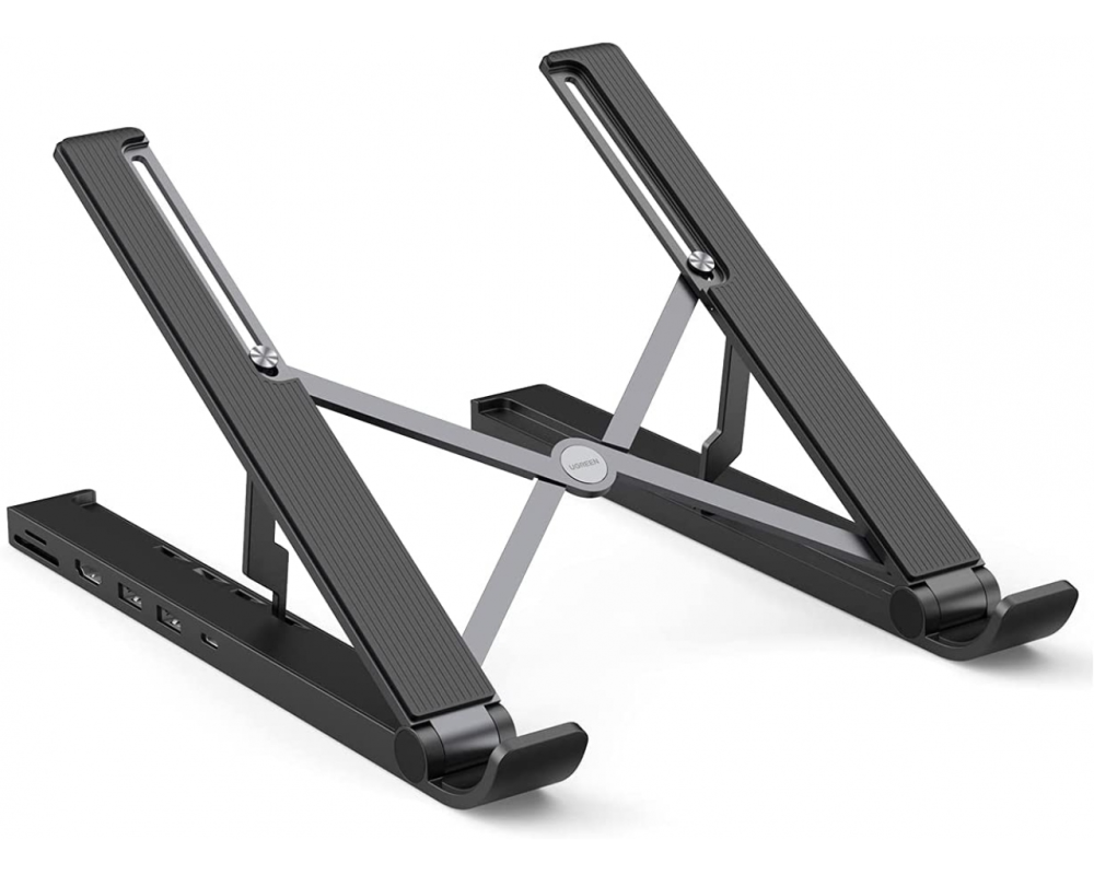 UGREEN Dock.Station Noteb. Stand (BB) 80551 HDMI,2xUSB-A,USB-C,SD TF,Bl.