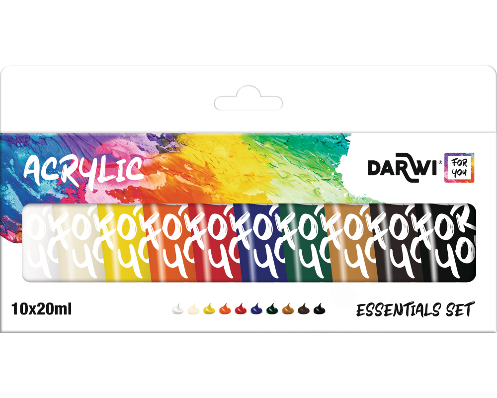 DARWI Acrylfarbe 20ml DF5150010K01C Set 10 Stück