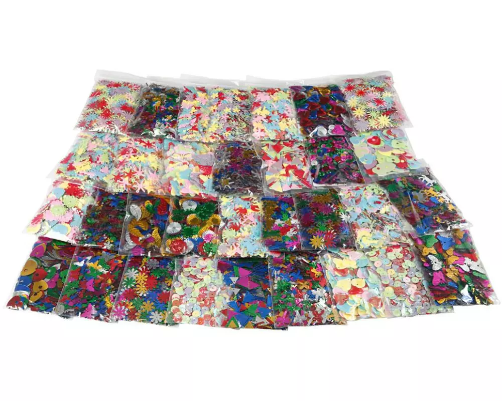 Creativ Company Pailletten-Mix Mix sortierte Farben 7-30 mm