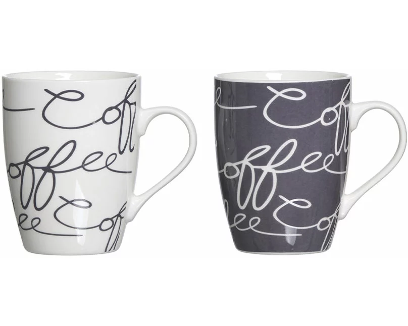 Ritzenhoff & Breker Cornello Kaffeebecherset 2-teilig grau-weiss