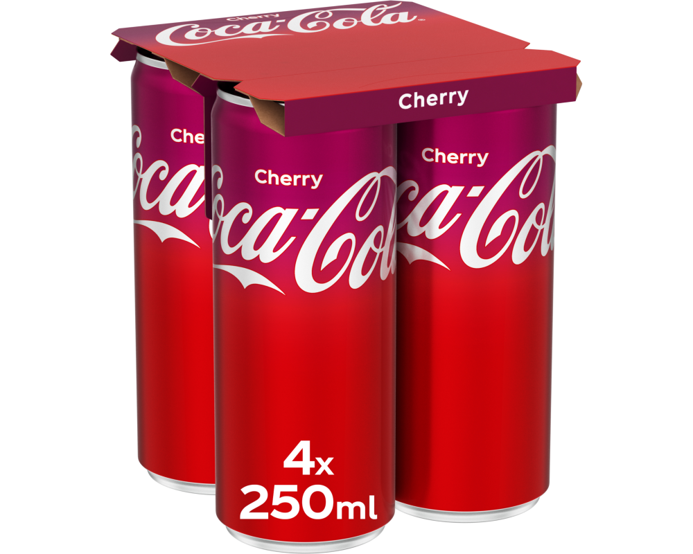 COCA COLA Cherry 1353504 25cl, 4 Stk.