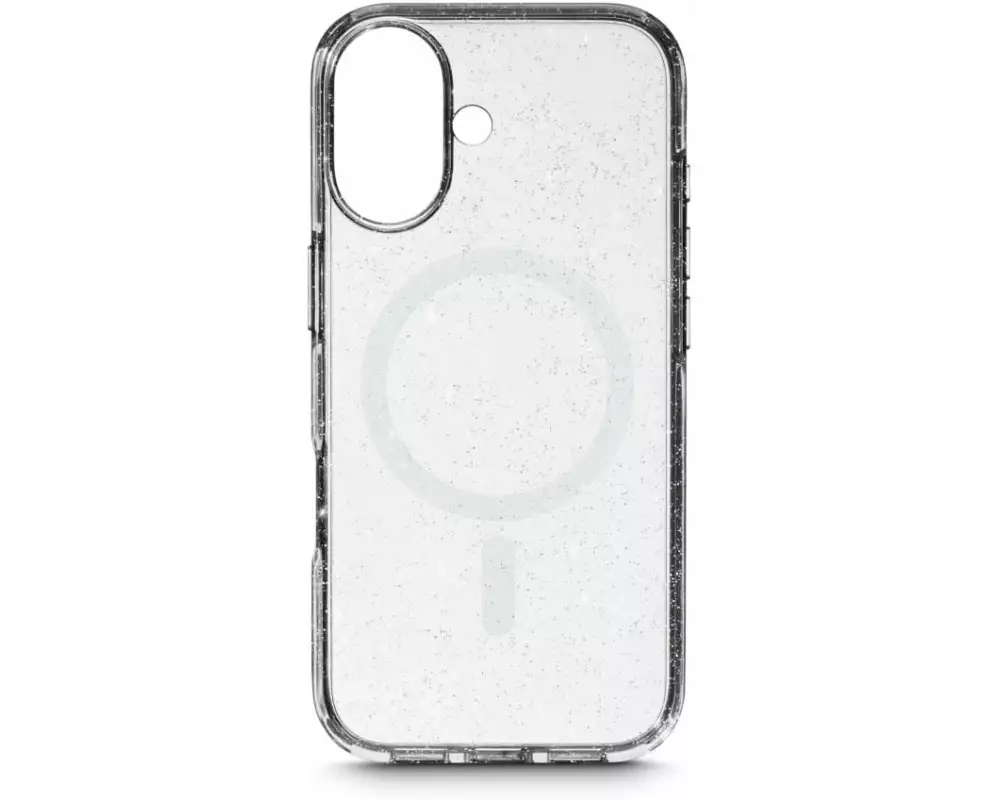 White Diamonds Back Cover Mag Glitter Transparent für iPhone 17