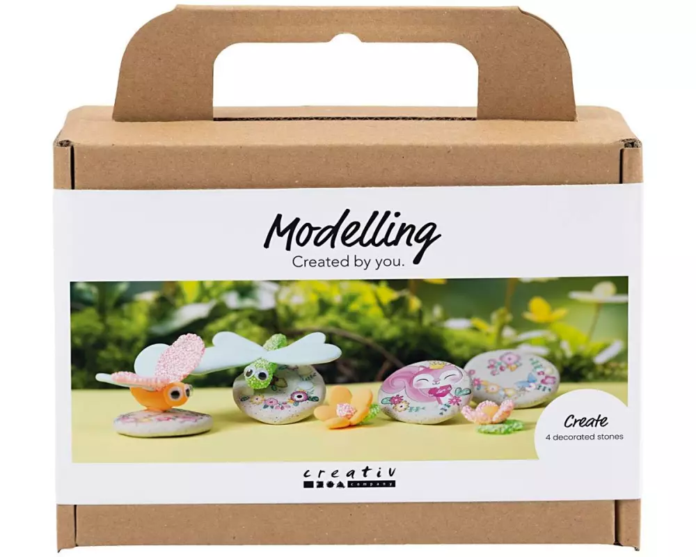 Creativ Company Bastelset Stein mit Insekt